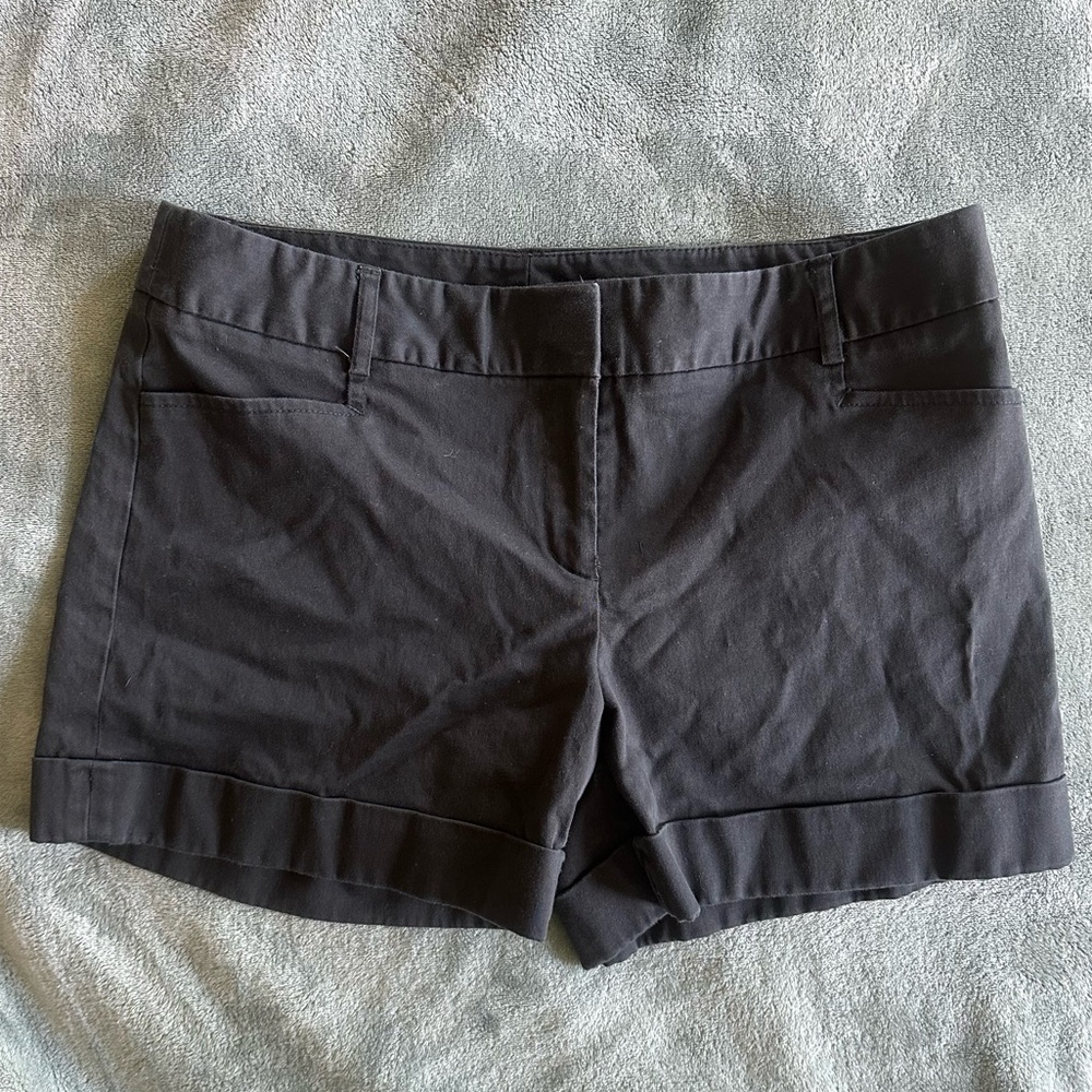 Express cuffed black shorts, women’s size 8.